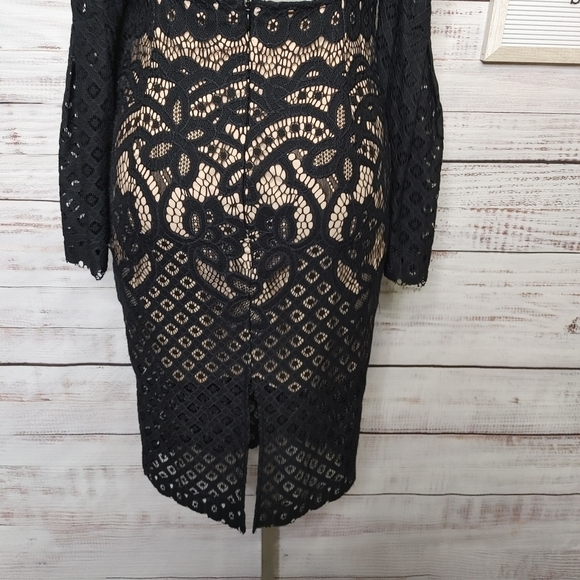BARDOT Mila lace cold shoulder dress S - Picture 9 of 15
